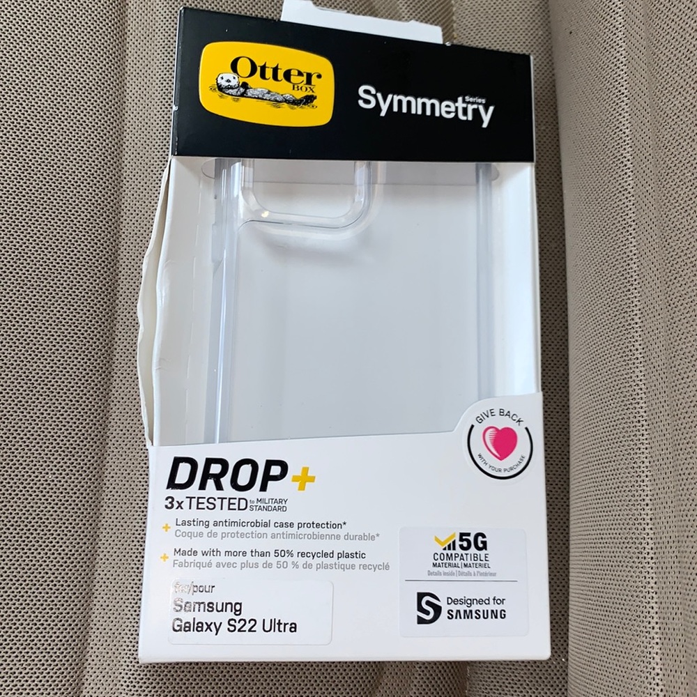 New OtterBox - symmetry Case for Samsung Galaxy S22 ULTRA only CLEAR 77-86863